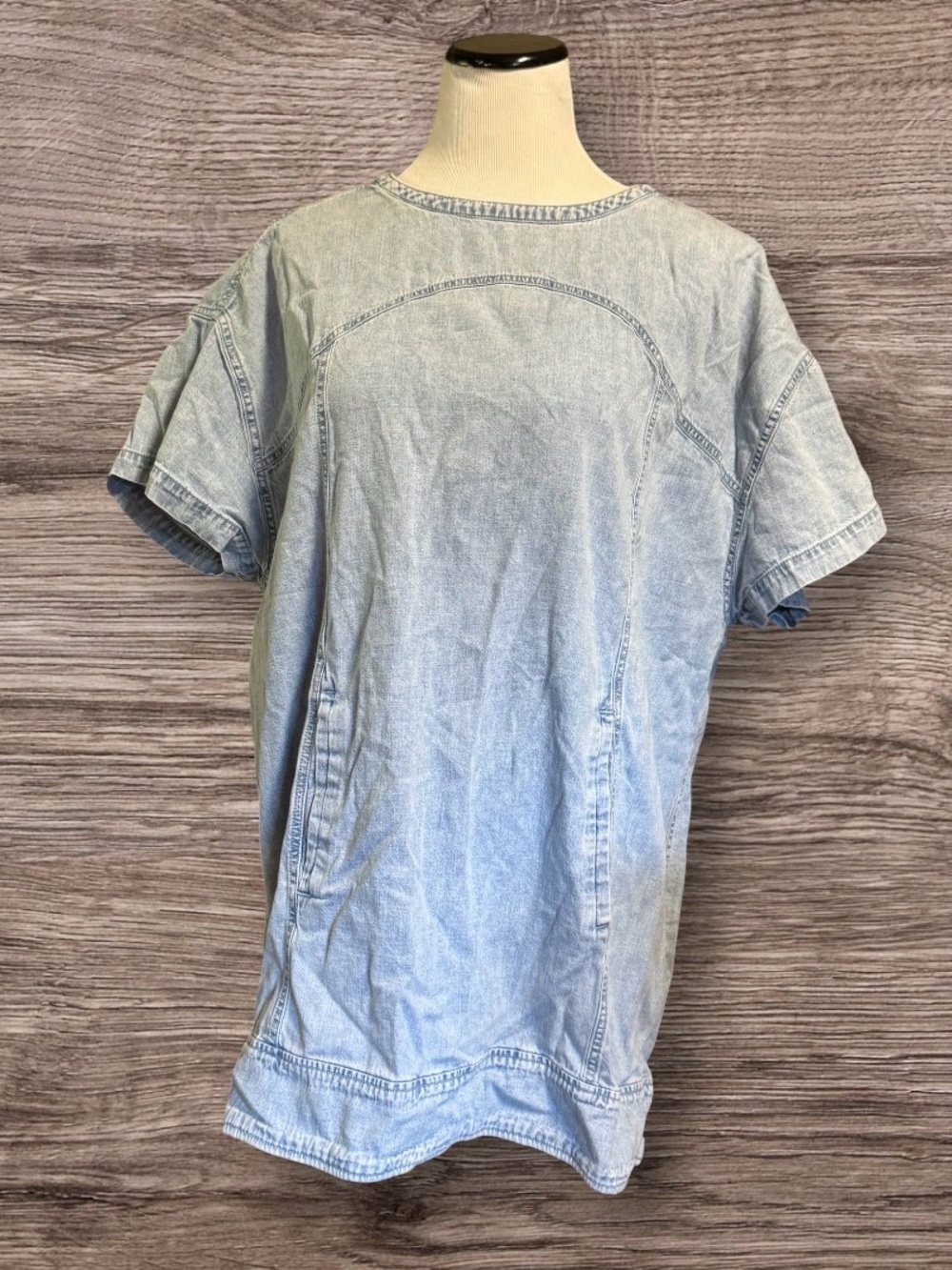 Free People Harlow Denim Mini Dress. SZ M